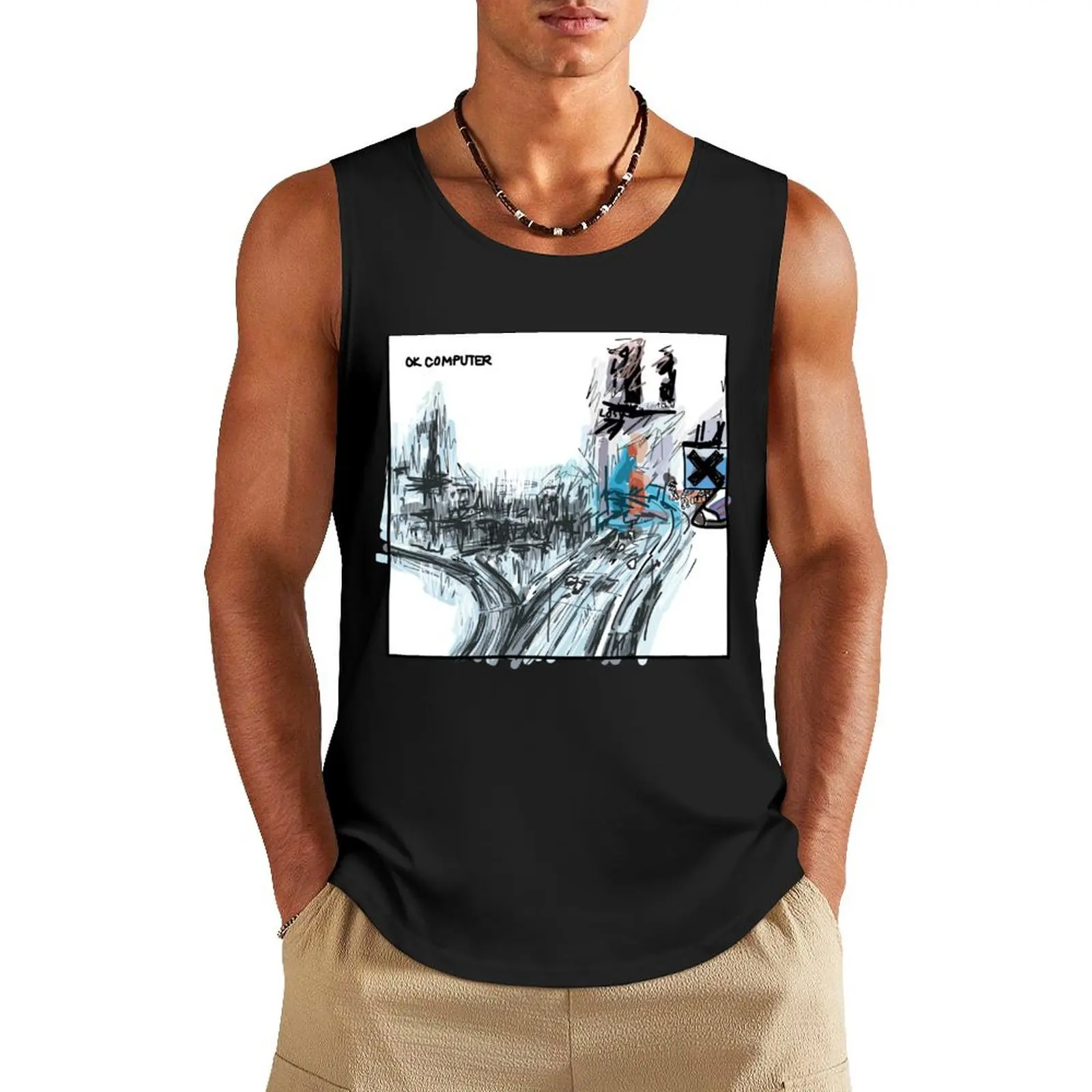 

ok computer Tank Top muscle t-shirt Gym t-shirt man bodybuilding man