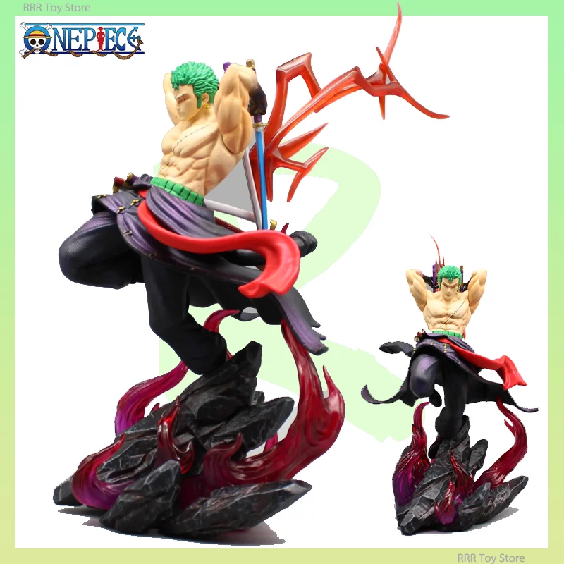 

27cm One Piece Roronoa Zoro Anime Figures Collection GK Figurine Model Statue PVC In Stock Doll Ornament Toys Children Gifts