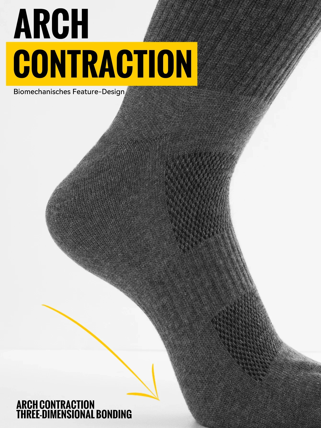 1 Paar Herren-Zehensocken, Fußgewölbeunterstützung, Baumwolle, sportlich, Laufen, Fünf-Finger-Socken, schweißabsorbierend, Sport, feuchtigkeitsableitend, 5 Fingersocken – Detail 6