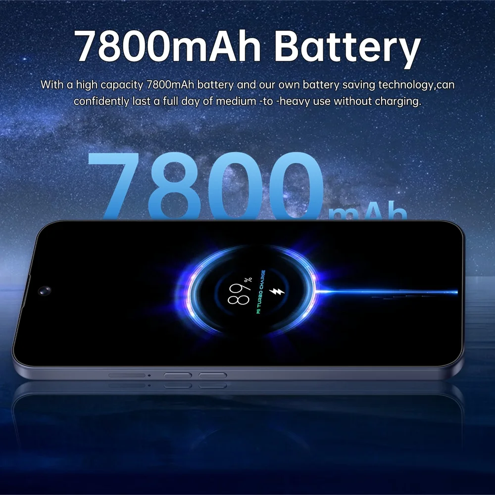 K-Touch iFone 18 Pro Maxi Mobile Phones Smartphone Face Unlocked Android 7.3 Inch 16+48MP 5G Dual Card Dual Standby 7800mAh Global Version Cell Phone For Men Women