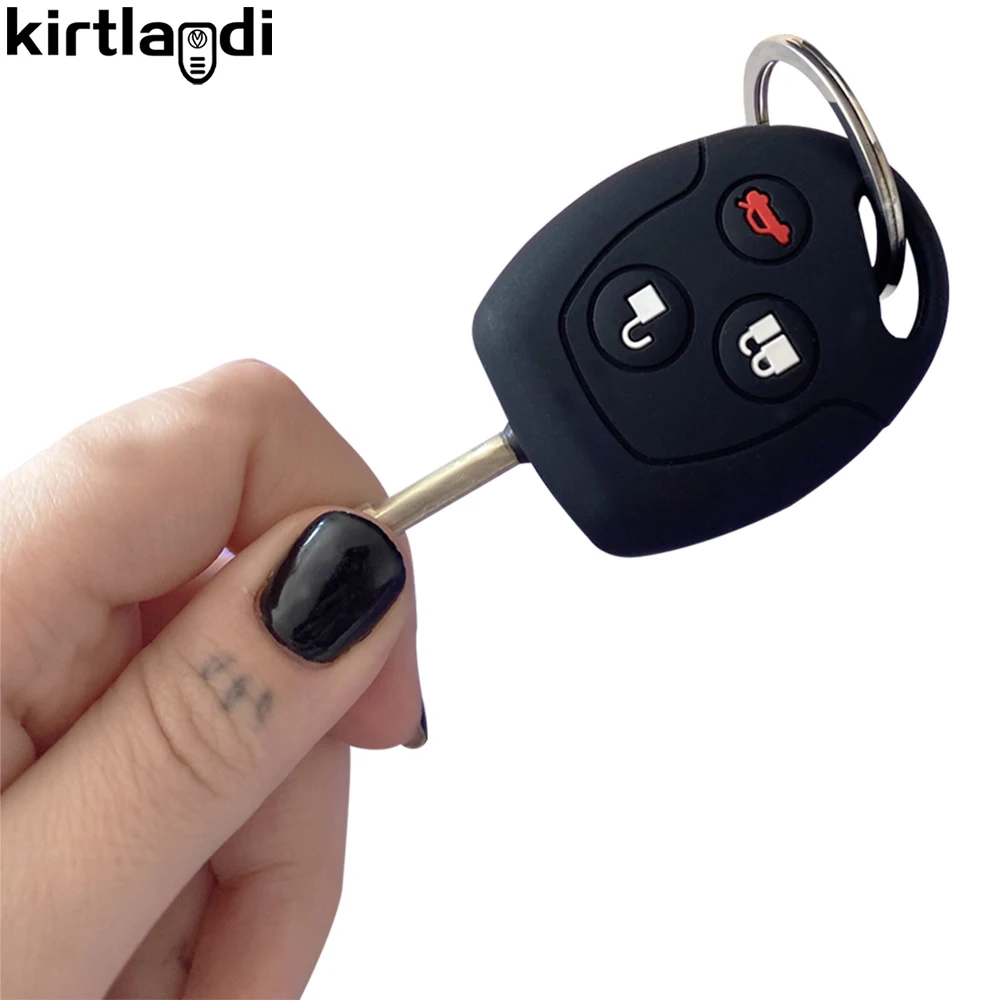 Silicone Key Holder Keychain for Ford focus mk2 Fiesta MK7 Mk5 Mk6 Fusion Mondeo Mk3 Transit Street Ka Remote Car Key Cover Case key case key case cover remote control case cover
