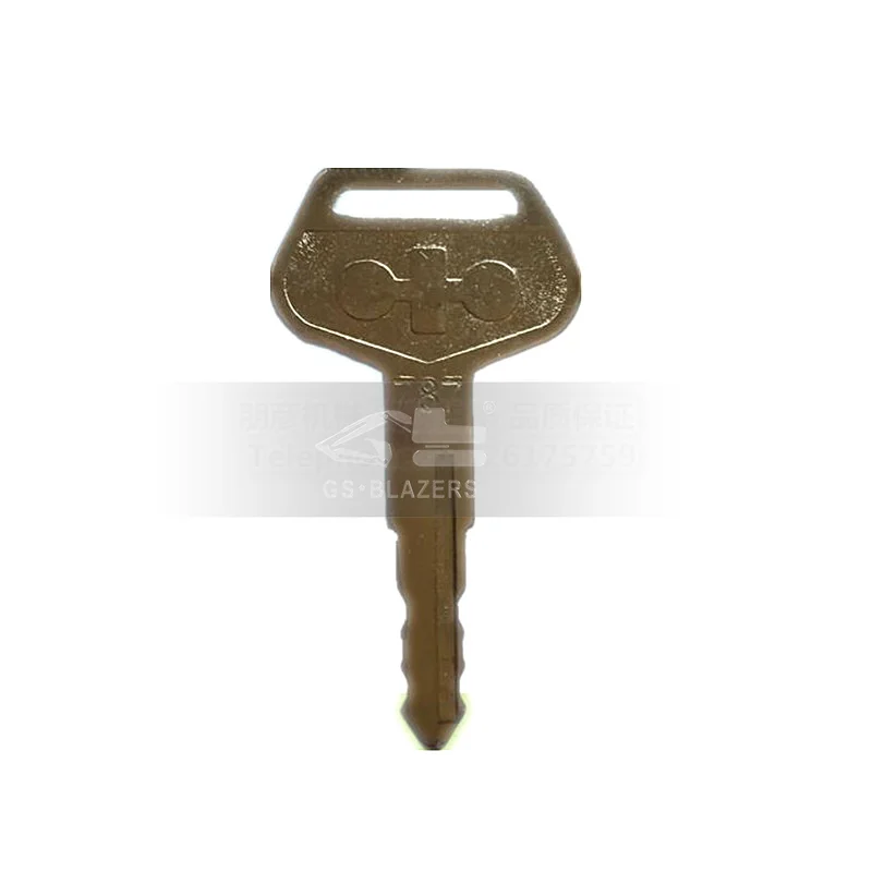 3 pcs parts for Komatsu PC56-7 60 120 130 200 220 300 360-7-8 ignition key embryo 787 copper key ignition switch excavator parts
