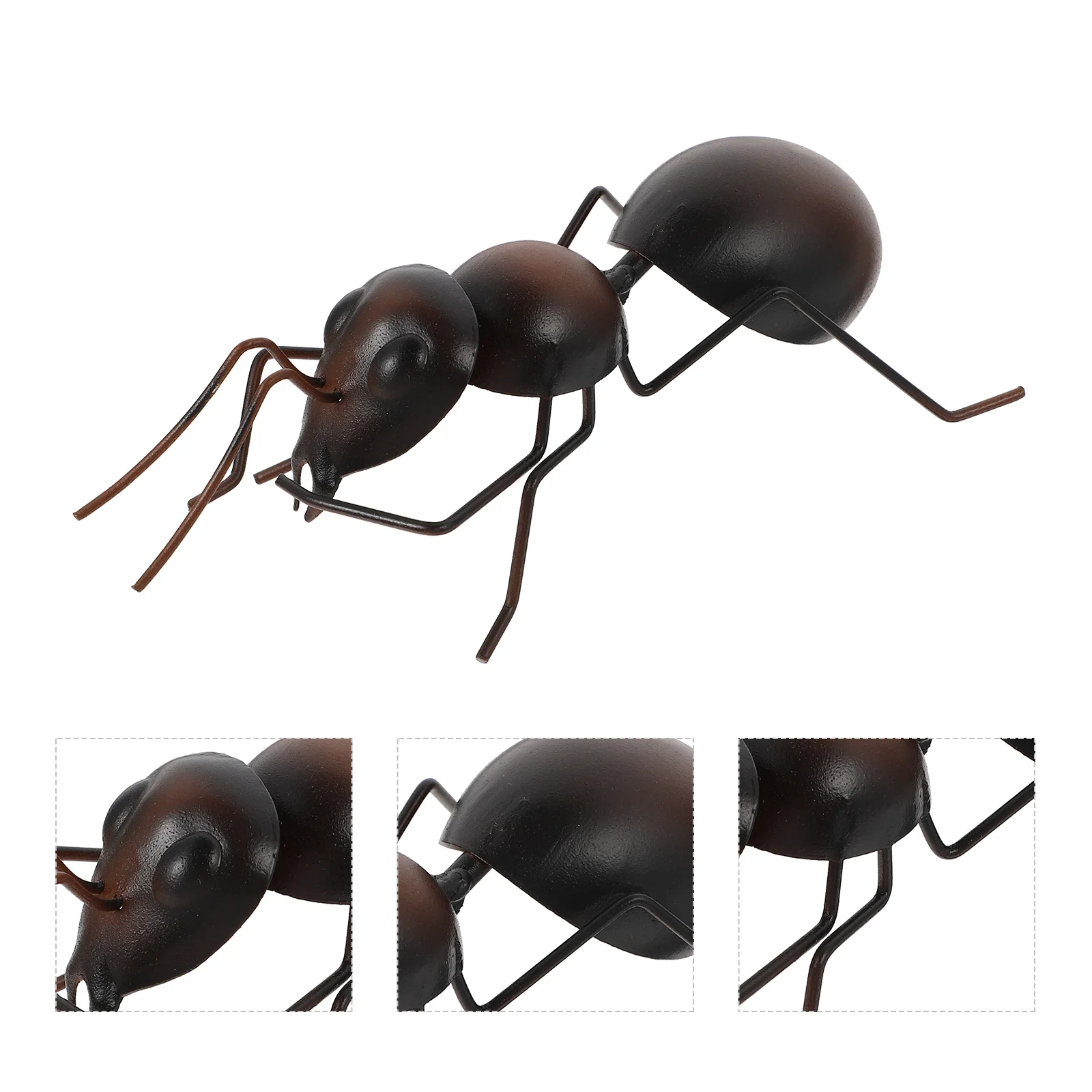 

Wrought Iron Ant Ornaments Simulation Insect Lifelike Model Figurine Creative Outdoor Garden Balcony Lawn Decoration