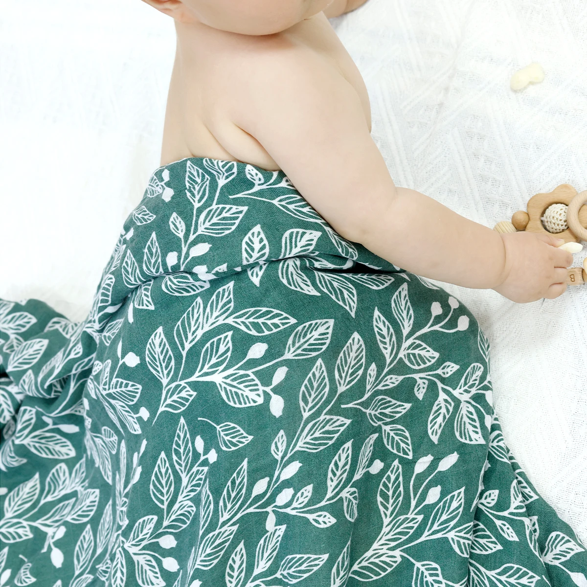 Baby Muslin Swaddle Cotton Summer Soft Cute Print Baby Blanket 120*110CM