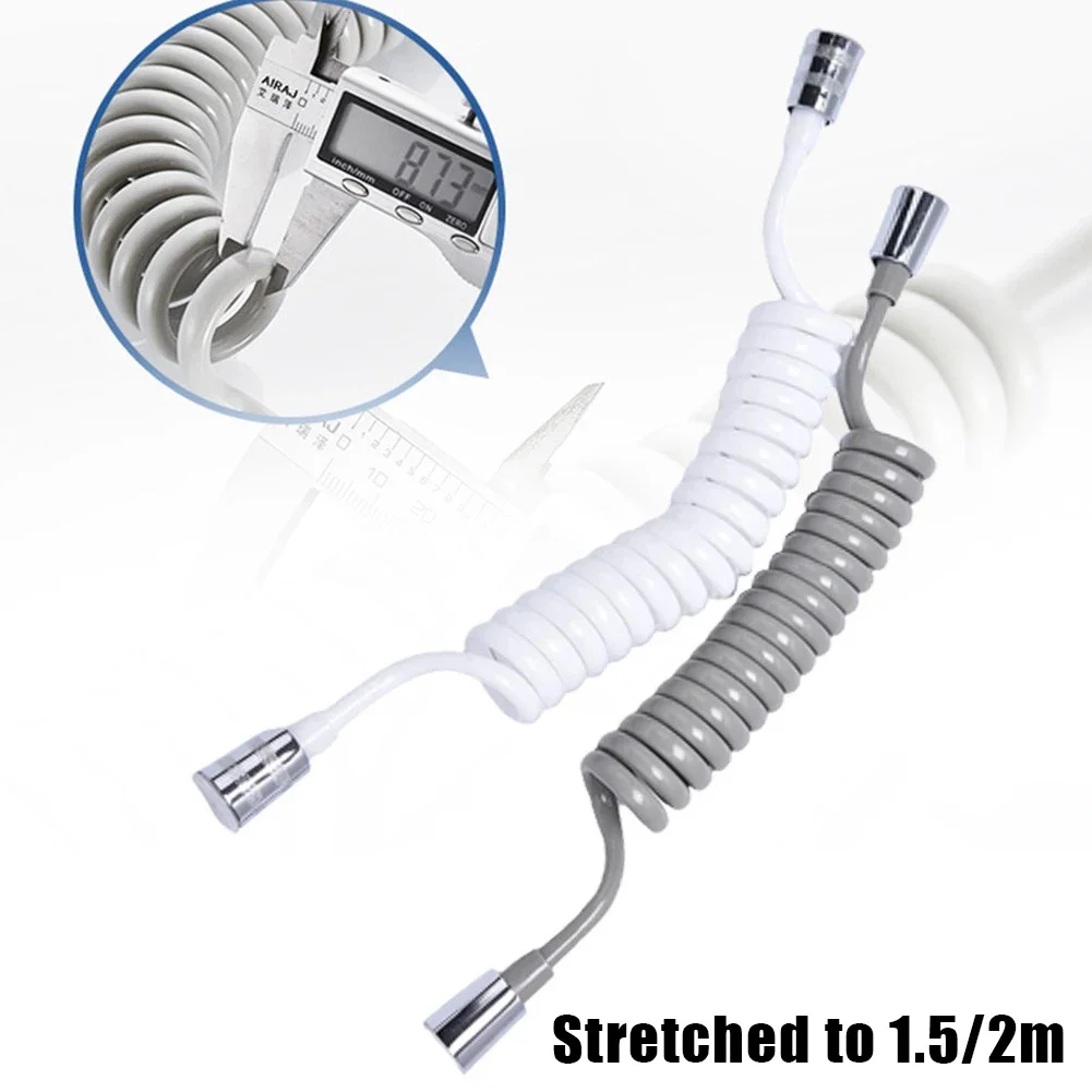 Bathroom Pipe Shower Hose Home Metal Use Spring Telephone Line Style Toilet Accessory Bidet Flexible Practical 6