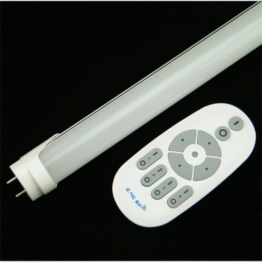 무선 Led 스마트 조명 T8 튜브, 2.4G, 리모컨 및 휴대폰 제어, 1200mm, 18W, 밀키 커버 포함, 3-5 년 보증