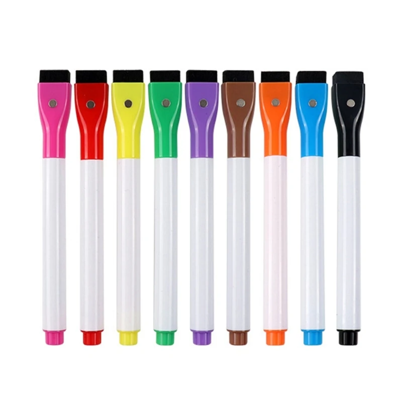 Fine Tip White Boards Pens White Boards Marker Dry Wipe Marker Whiteboard Marker Magnetic Whiteboard Pens & Eraser Set