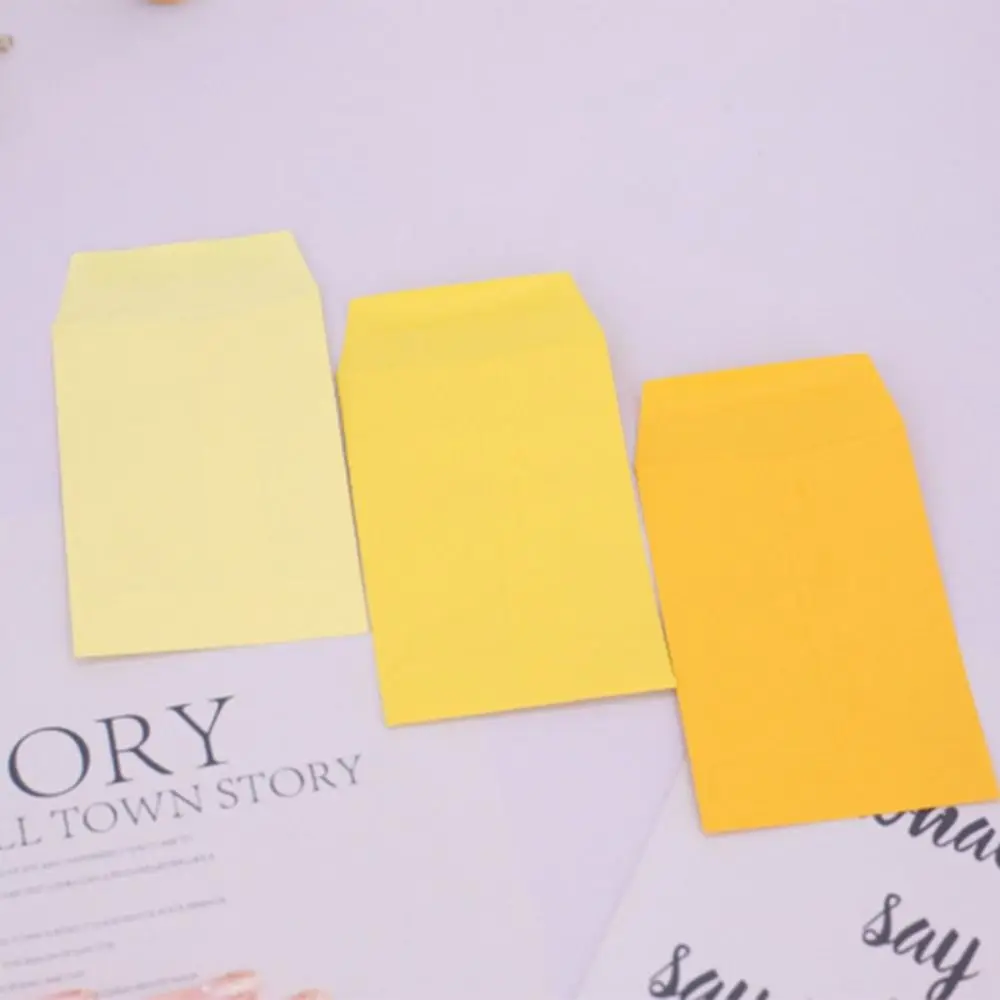 100pcs 6x9cm Kraft Paper Bag Cute Mini Pink Blue Envelope Gift Wrap Pouch Gift Bags Candy Bags Snack Baking Packaging