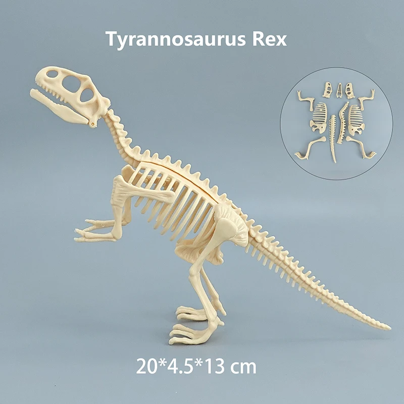 thumbnail image 1 of juego de juguetes para niños, ensamblaje DIY, esqueleto fósil de dinosaurio jurásico, Mosasaurus, tiranosaurio, colección de figuras de acción, modelo creativo, 1 of 5