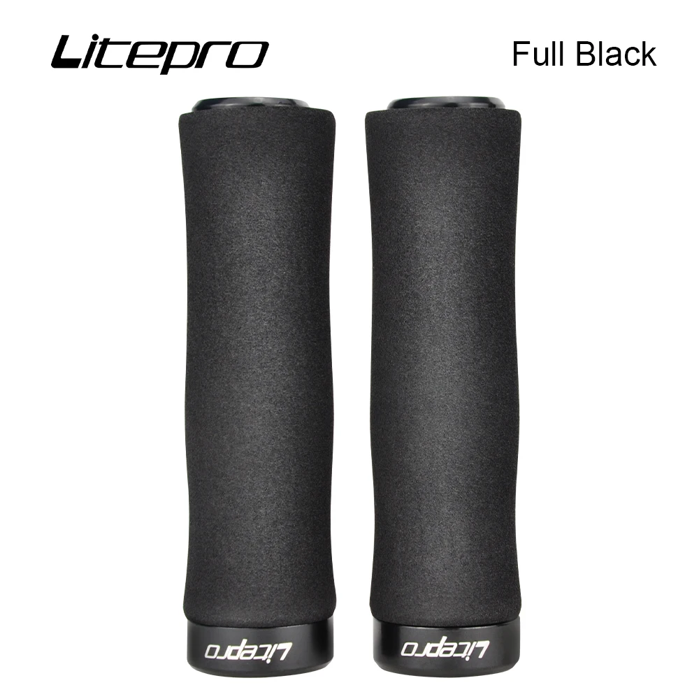 JKLitepro Litepro MTB Mountain Bike Sponge Locking Handlebar Grips Ultralight 98g 22.2mm Handlebar For brompton BMX bike Bicycle Handlebar Grips Bicycle Accessories Bike Handlebar Grips Bike Handle Grips