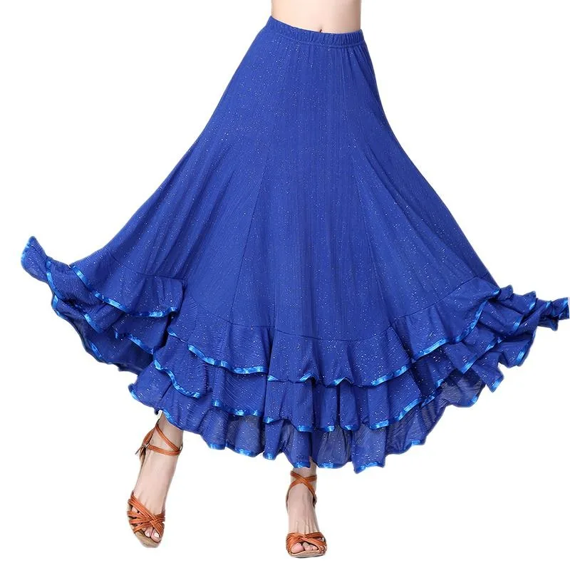 

Women 360 Degree Belly Dance Skirt Tribal Gypsy Costume Long Full Skirts Oriental Spanish Dancer Practice Wear