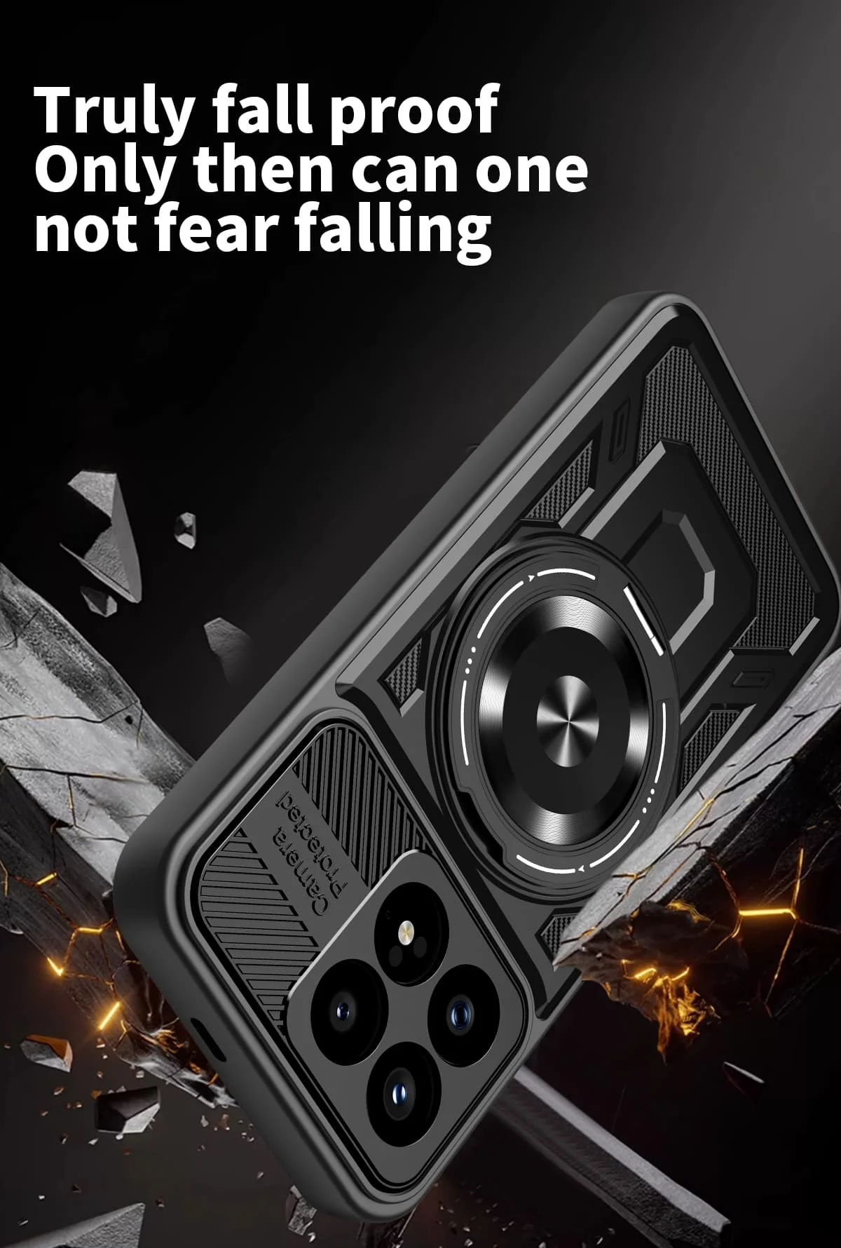 360° Rotating Magnetic Armored Phone Case with Magsafe Protective Cover