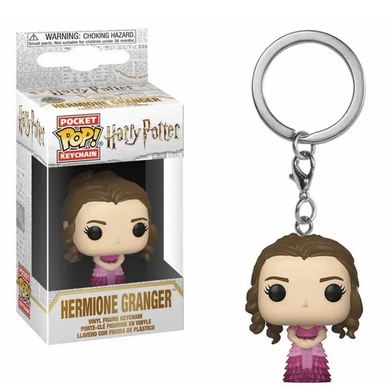 thumbnail image 4 of Llavero de bolsillo Funko Pop TINA Bellcher Hermien Ron Hagrid personaje muñeca llavero colgante modelo juguete regalos de Navidad para niños, 4 of 5