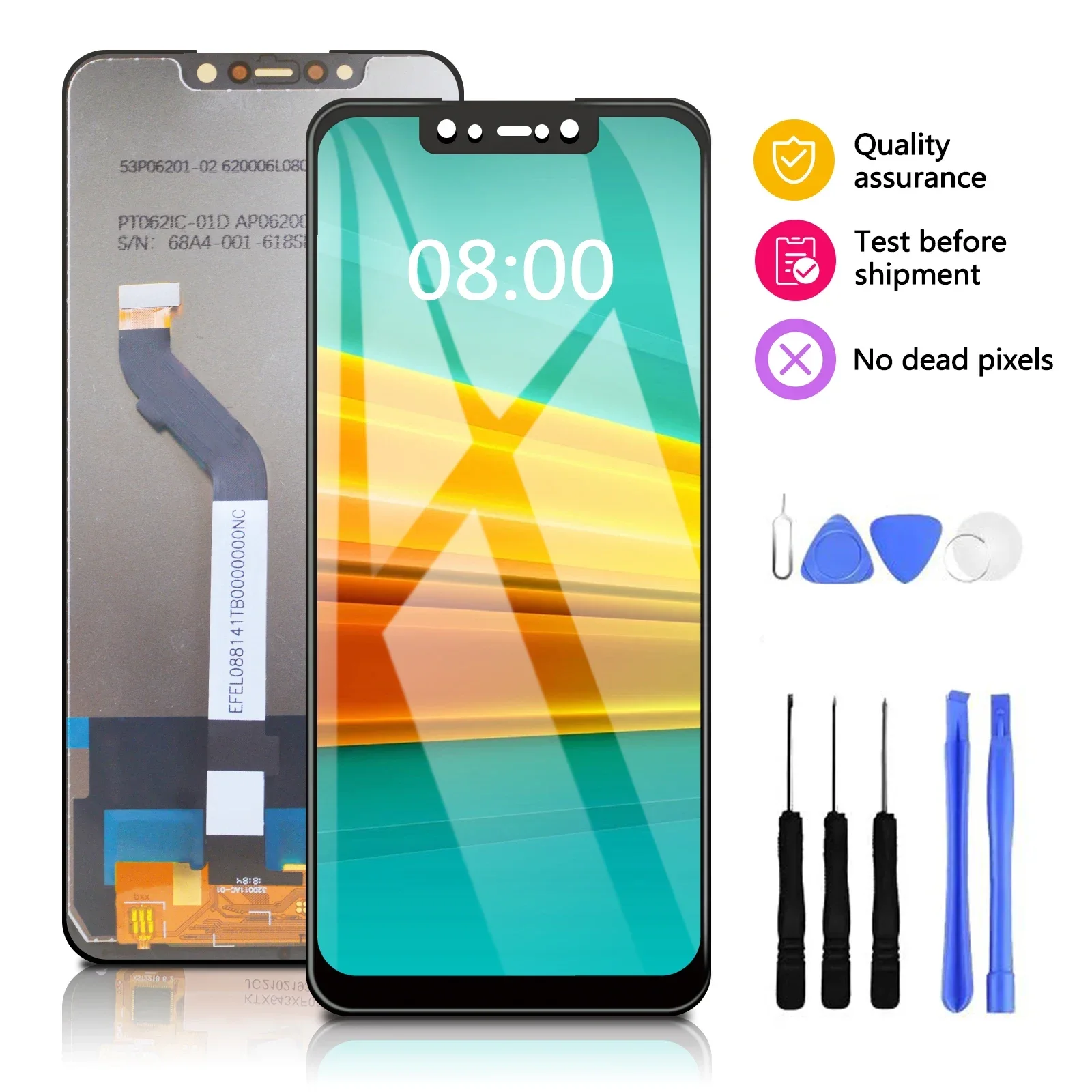 ЖК-дисплей 6,18 дюйма для Xiaomi Pocophone F1 M1805E10A, сенсорный экран с дигитайзером в сборе для POCO F1, замена дисплея