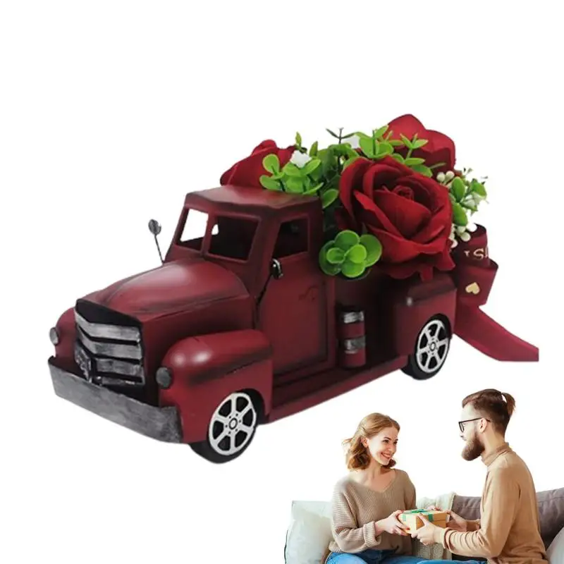 

Рождественские настольные украшения для грузовика, Детские Рождественские и новогодние подарки, винтажные украшения для дома и стола