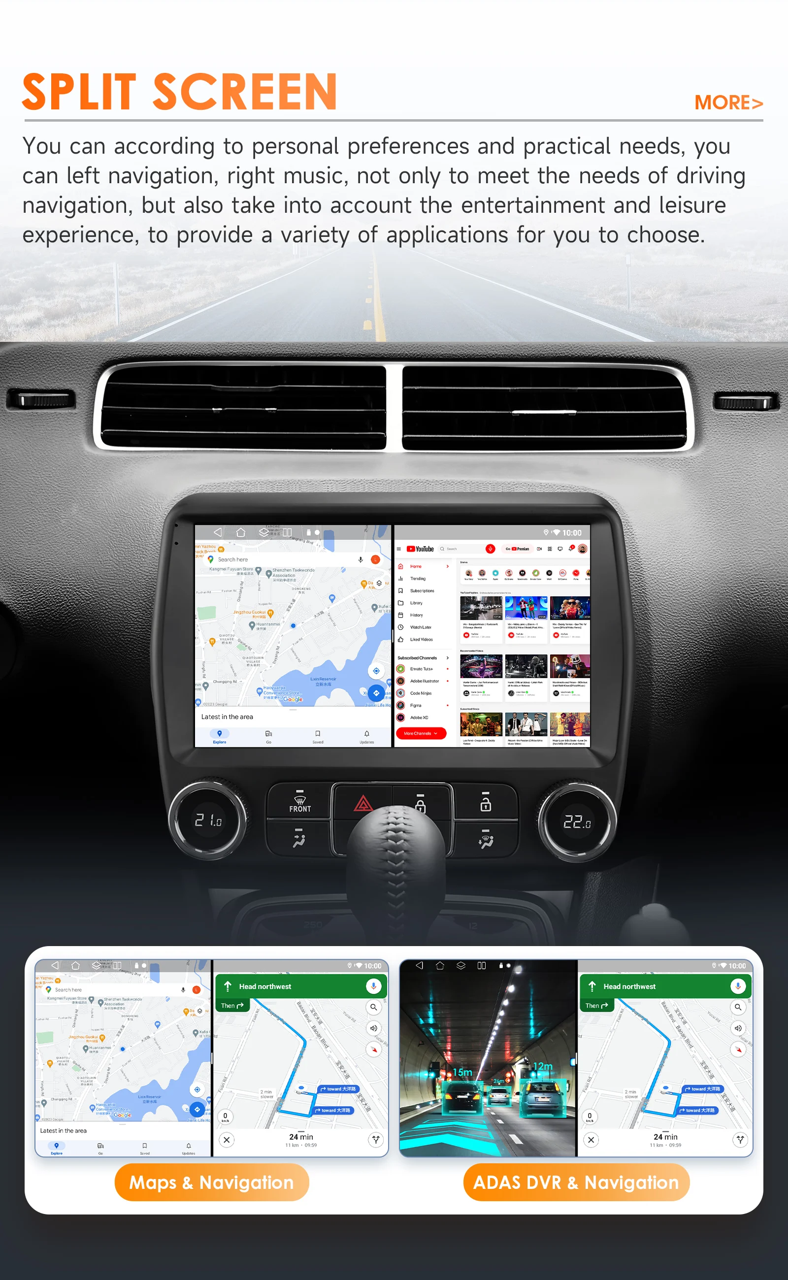 Autoradio Android für Chevrolet Camaro 2010–2015 Carplay Auto-Multimedia-Player Intelligentes Autoradio 2DIN 4G von Snapdragon 6115 – Detail 38