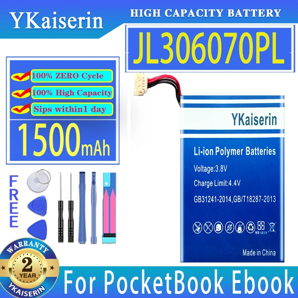

YKaiserin 1500mAh Replacement Battery JL306070PL For PocketBook Ebook Digital Batteries