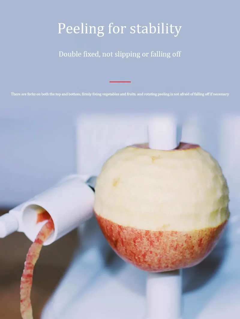 Description Picture 6 of itemMultifunction Electric Peeler For Fruit Vegetables Automatic Stainless Steel Apple Peeler Kitchen Potato Cutter Machine