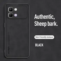 Premium PU Leather Anti - Drop Protective Case in Sheepskin Texture for INFINIX Note Edge (Black)