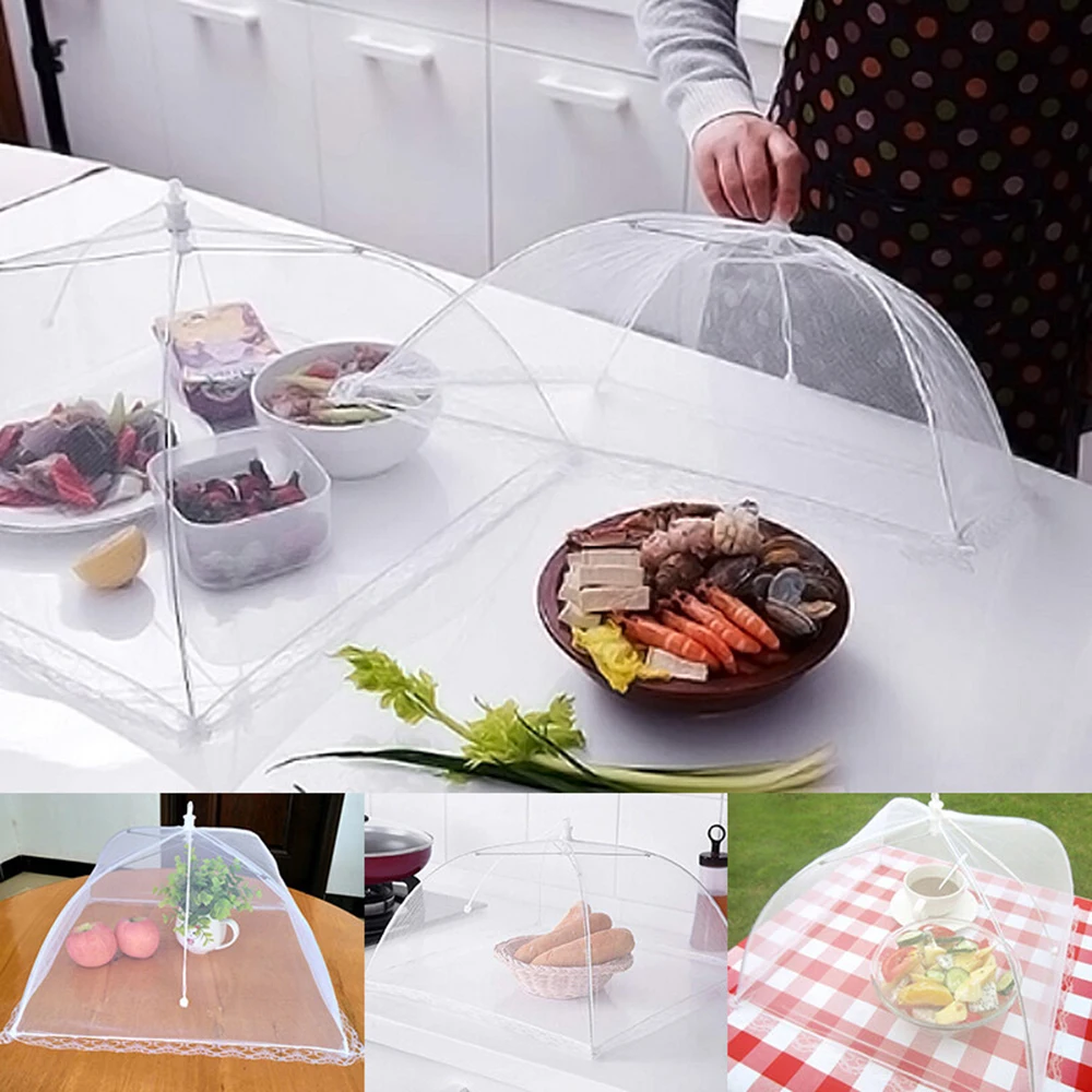 Food Cover Portable Foldable Table Food Covers Household Umbrella Picnic Barbecue Party Anti Mosquito Fly