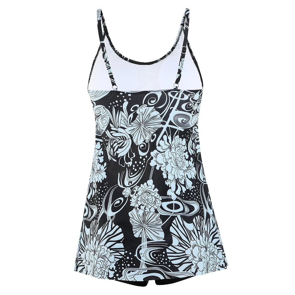 2023 Women Two Piece Set Swimsuits Female Bikini Swimwear Print Bathing Suit Sexy Monokini Summer High Waist Beachwear Tankini