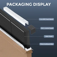 RVPOZWER Panneaux solaires rigides 100W 18BB à cadre noir, cellules solaires de type N, 23,2% d'efficacité de conversion élevée pour système solaire domestique, camping-car, appartement, école, camping en extérieur, alimentation hors réseau 5