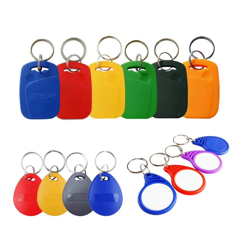 Pack of 100 RFID Key Fob Keychain Tags