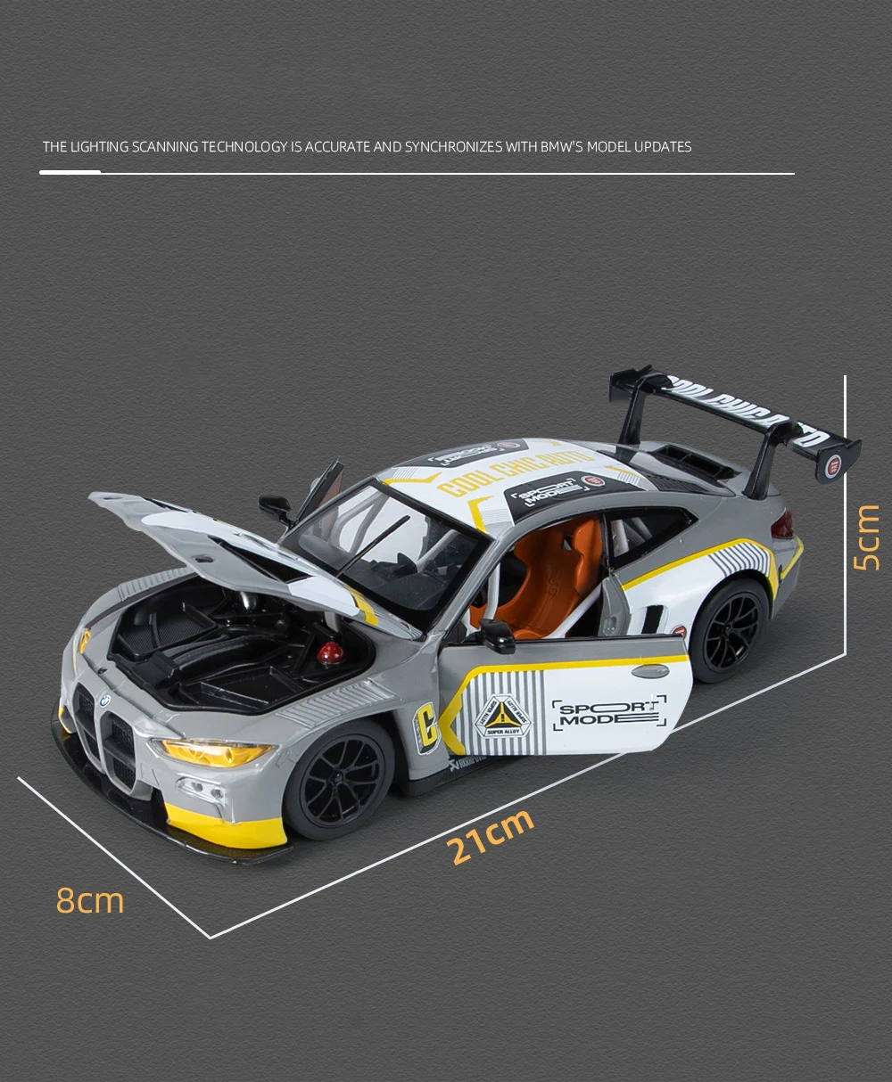BMW M4 M6 BMW CSL Z4 1:24 Ölçekli Model Araba