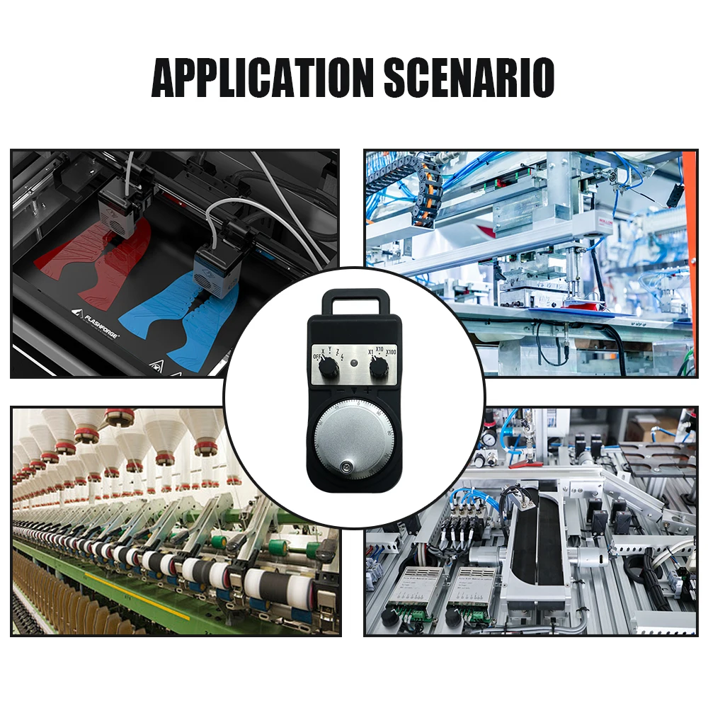 CNC Handwheel HLTNC 4/6 Axis MPG Handwheel 100PPR 5-24V Electronic Handheld Pulse Generator Without emergency stop For CNC Router Machine