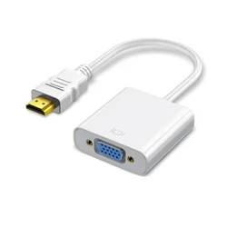 Enhanced HDMI to VGA Adapter Cable for High - Definition Connectivity (HDMI to VGA white)