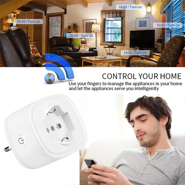 Dropship WiFi Smart Plug Outlet Wireless Smart Socket APP Remote Voice  Control Timer Alexa Google US to Sell Online at a Lower Price