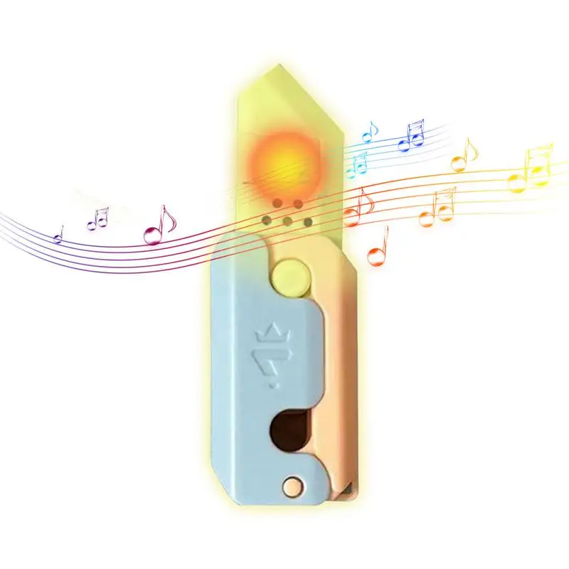 

Gravity Fidget Toys Small Carrot Fidget Toys 3-in-1 Fidget Toys With Music Luminous Flash Design Gift For Children Adults Easter