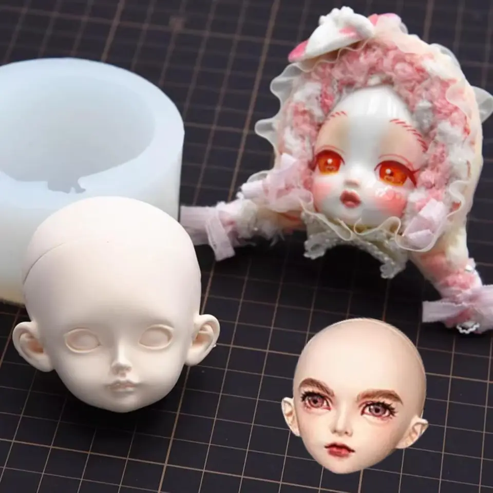 3D gezicht siliconen mal - schattige pop gezicht schimmel