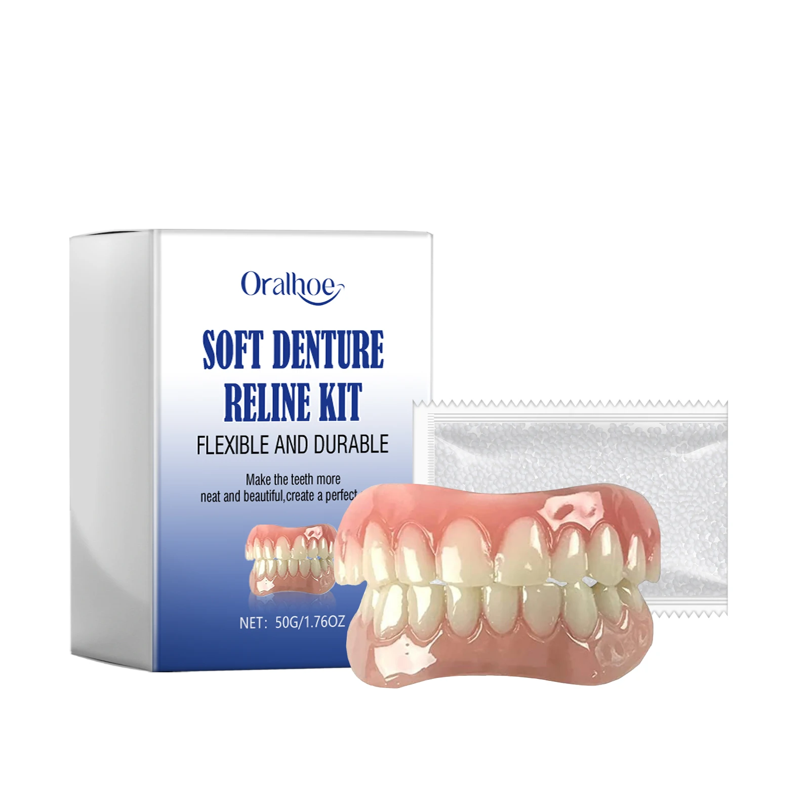 Denture Silicone Kit Temporary Tooth Tooth Decoration, Gap Filling, Orthodontic Braces, and Denture Kit