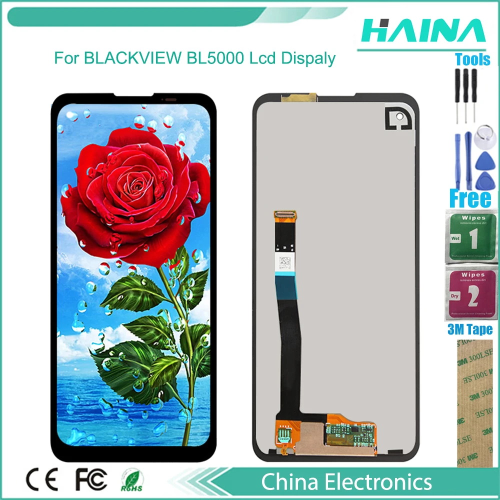 

Original Quality BL5000 LCD Display+Touch Screen Assembly 100% Original New LCD+Touch Digitizer For BLACKVIEW BL5000 Smart Phone