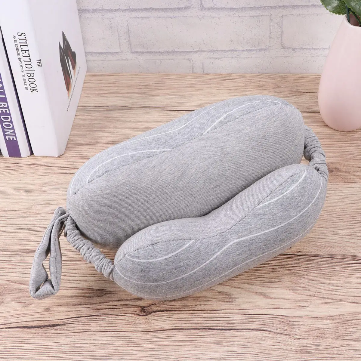 Handle Design Pillow Plane Flight U-shaped Travel Neck Eye Mask Elastic Band Multi-function 4