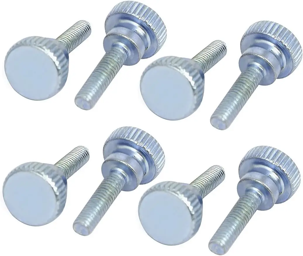 

Keszoox M4x16mm Flat Knurled Head Fully Threaded Thumb Screws Bolts Fastener 5pcs