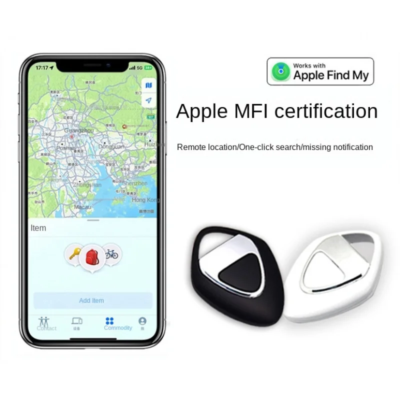 Mini GPS Tracking Device-Global Locator with Long Battery Life, Waterproof Anti-Lost Tag for Pets/Children