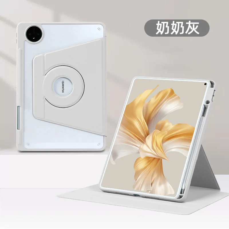 UltraClear 720° Rotating Magnetic Detachable Tablet Case - Transparent Protective Cover