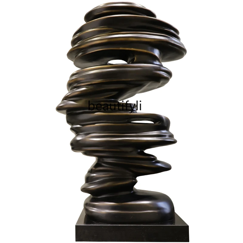 

Abstract Sculpture Taihu Lake Stone Large Floor Ornaments Glass Steel Craftwork Hotel Soft Outfit Decorations