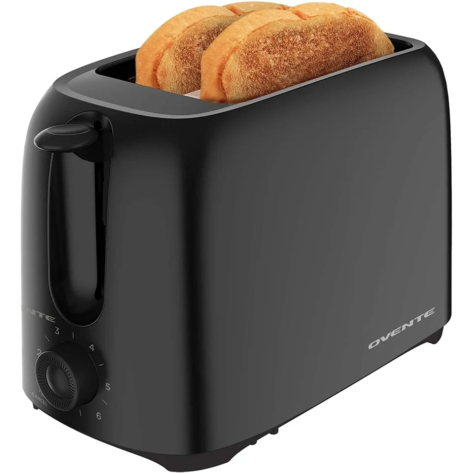 Electric Two Slice Toaster with Adjustable Shade Settings