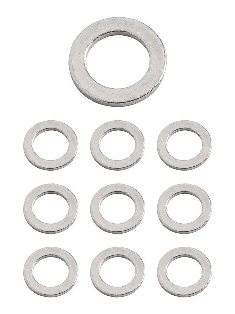 10pcs Car Transmission Drain Plug Washer 94109-12000 For Honda Legend Civic Aluminum Drain Plug Washer Accessories