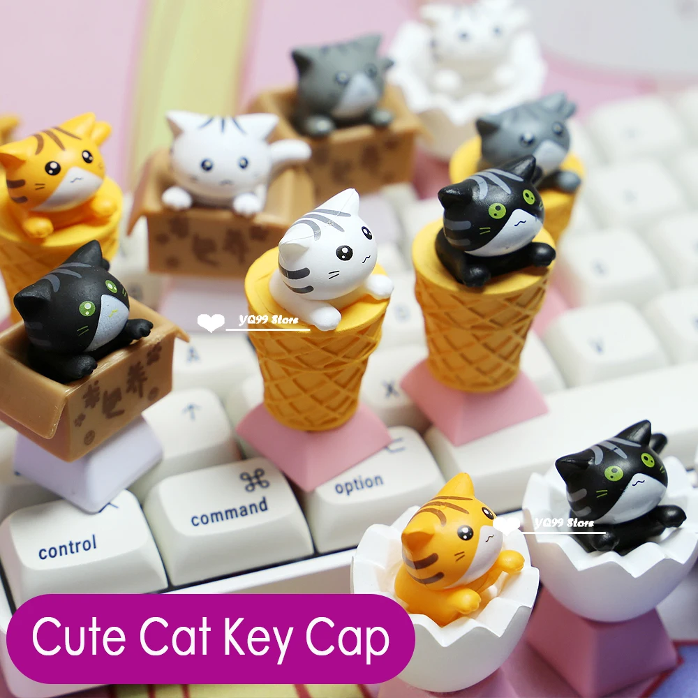 Personality Design Mechanical Keyboard Keycaps R4 ESC Keys Pink Kawaii