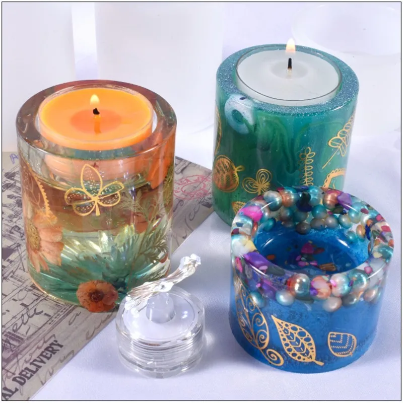 Cylindrical Candle Holder Mold 3