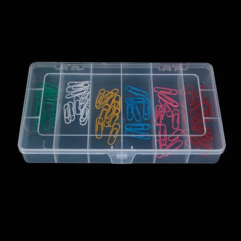 6 Grid Rectangular Storage Box PP Plastic Transparent Box Lure Fishing Gear Storage Containers Pearl Jewelry Hardware Tools 6