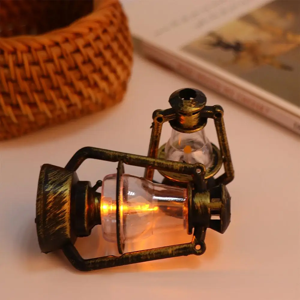 1:12 1:6 Scale Girls Living Room   House Decor Dollhouse Accessories Oil Lamp Scene Ornaments  Lantern  Doll