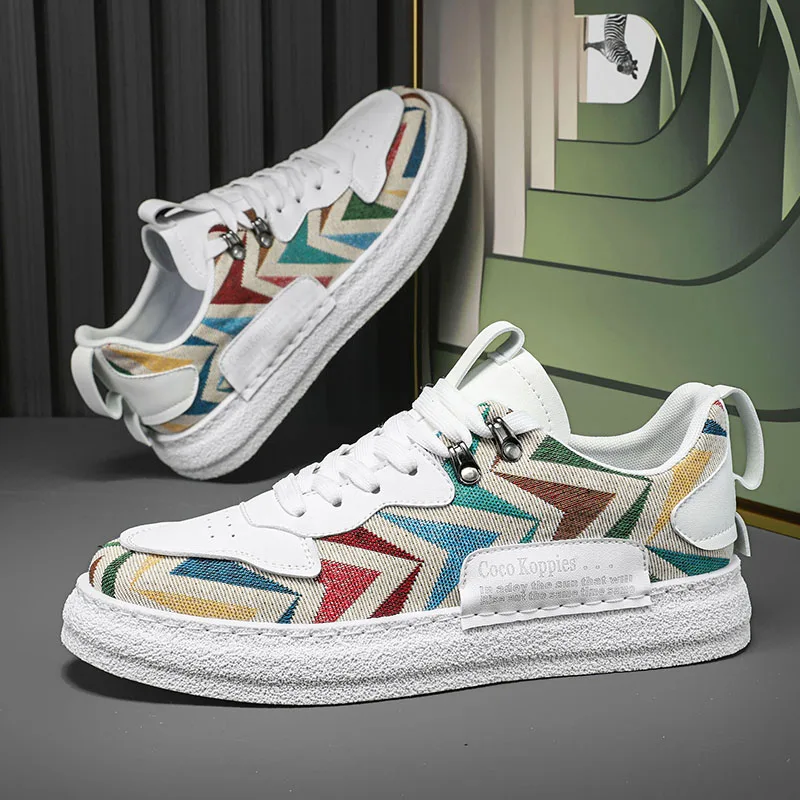 

Men's Breathable Canvas Casual Walking Shoes Non-Slip Lightweight Comfortable Sneakers for Male