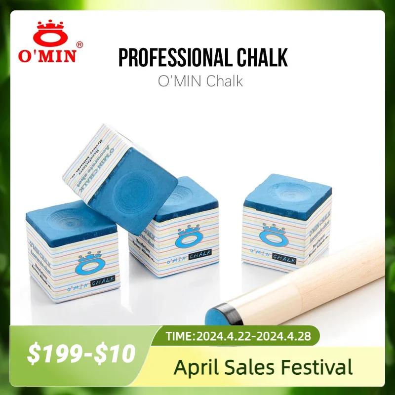 OMIN Chalk Oily Blue 5 Pieces Professional Chalk Easy to Powder High Quality Chalk Strong Friction Smooth Billiard Accessories