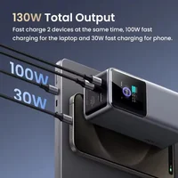 UGREEN Nexode 130W 20000mAh Power Bank Fast Charging for Laptop & Phone High Capacity Travel Office Custom Accessories Hot Selli 1