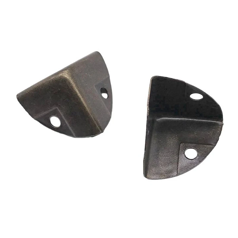 4Pcs Iron Corner Protector Table Corner Edge Protection Cover Jewelry Chest Box Wooden Case Decorative Feet Leg Metal furniture corner protector decorative corner cover wood box feet protector metal decorative protectors
